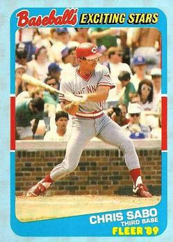 1989 Fleer Baseball's Exciting Stars #35 Chris Sabo Front