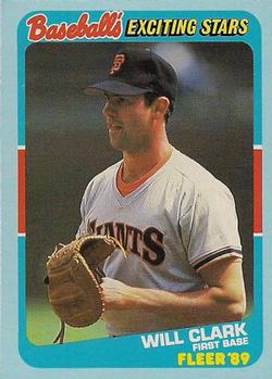 1989 Fleer Baseball's Exciting Stars #5 Will Clark Front
