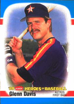 1989 Fleer Heroes of Baseball #11 Glenn Davis Front