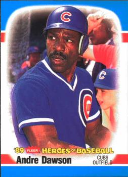 1989 Fleer Heroes of Baseball #12 Andre Dawson Front