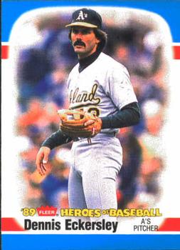 1989 Fleer Heroes of Baseball #13 Dennis Eckersley Front