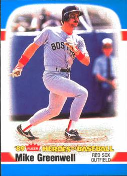 1989 Fleer Heroes of Baseball #19 Mike Greenwell Front
