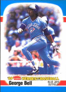 1989 Fleer Heroes of Baseball #1 George Bell Front
