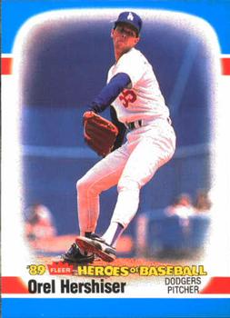 1989 Fleer Heroes of Baseball #22 Orel Hershiser Front