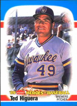 1989 Fleer Heroes of Baseball #23 Ted Higuera Front