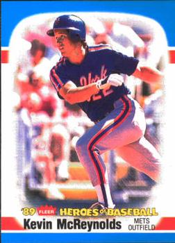 1989 Fleer Heroes of Baseball #29 Kevin McReynolds Front
