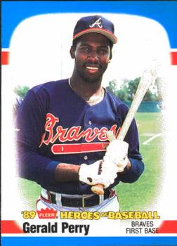 1989 Fleer Heroes of Baseball #30 Gerald Perry Front