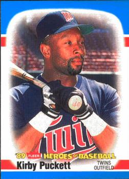1989 Fleer Heroes of Baseball #31 Kirby Puckett Front