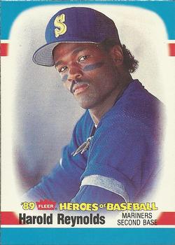 1989 Fleer Heroes of Baseball #33 Harold Reynolds Front