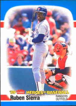 1989 Fleer Heroes of Baseball #37 Ruben Sierra Front