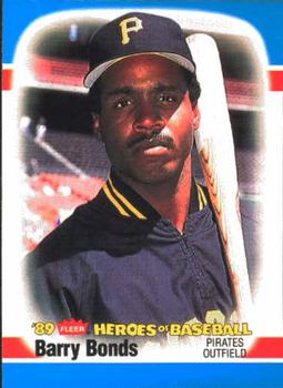 1989 Fleer Heroes of Baseball #3 Barry Bonds Front