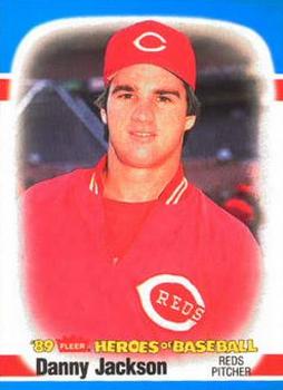 1989 Fleer Heroes of Baseball #24 Danny Jackson Front