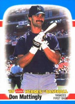 1989 Fleer Heroes of Baseball #26 Don Mattingly Front