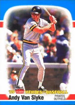 1989 Fleer Heroes of Baseball #41 Andy Van Slyke Front