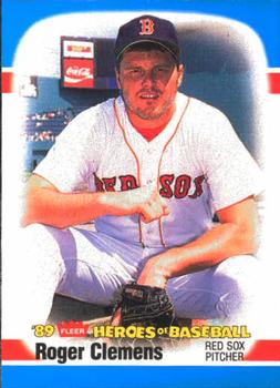 1989 Fleer Heroes of Baseball #8 Roger Clemens Front