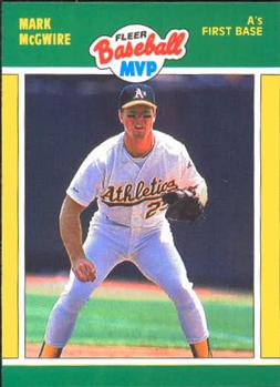 1989 Fleer Baseball MVPs #28 Mark McGwire Front