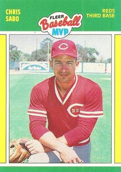 1989 Fleer Baseball MVPs #33 Chris Sabo Front