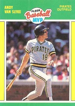 1989 Fleer Baseball MVPs #40 Andy Van Slyke Front