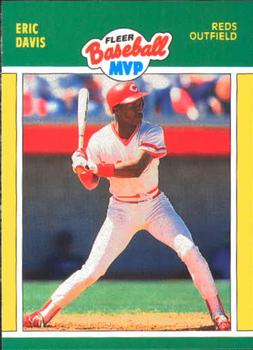 1989 Fleer Baseball MVPs #9 Eric Davis Front