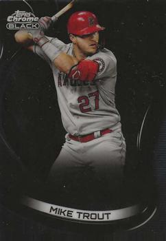 2022 Topps Chrome Black #4 Mike Trout Front