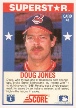 1989 Score Baseball's 100 Hottest Players #41 Doug Jones Back