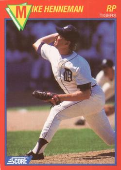 1989 Score Baseball's 100 Hottest Players #59 Mike Henneman Front