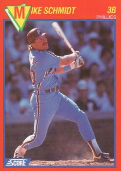1989 Score Baseball's 100 Hottest Players #76 Mike Schmidt Front