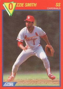 1989 Score Baseball's 100 Hottest Players #88 Ozzie Smith Front
