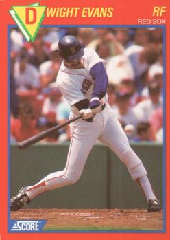 1989 Score Baseball's 100 Hottest Players #8 Dwight Evans Front