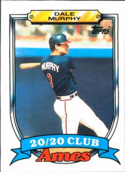 1989 Topps Ames 20/20 Club #21 Dale Murphy Front