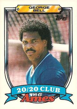 1989 Topps Ames 20/20 Club #4 George Bell Front