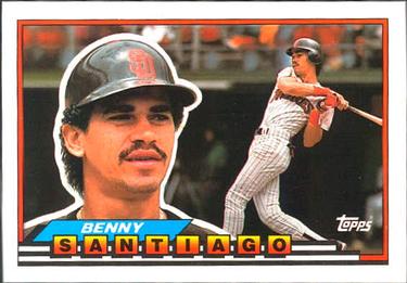 1989 Topps Big #134 Benny Santiago Front