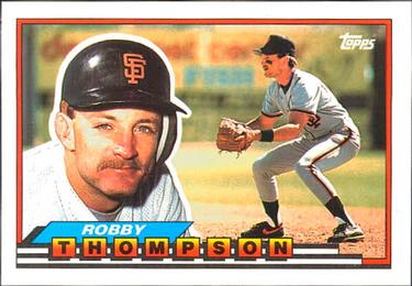 1989 Topps Big #163 Robby Thompson Front