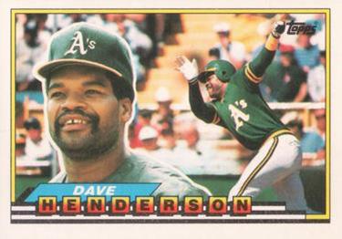 1989 Topps Big #326 Dave Henderson Front