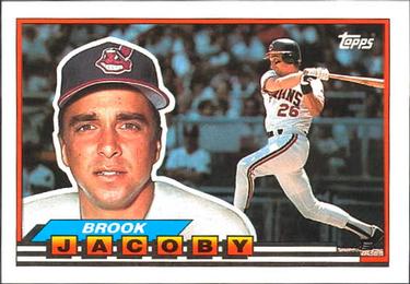1989 Topps Big #195 Brook Jacoby Front