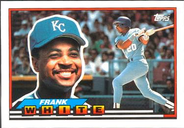 1989 Topps Big #200 Frank White Front