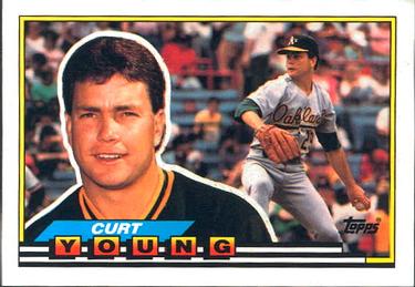1989 Topps Big #254 Curt Young Front