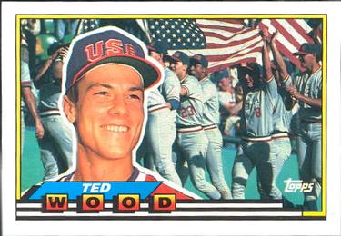 1989 Topps Big #308 Ted Wood Front