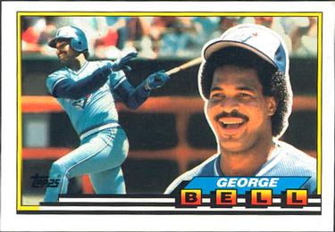 1989 Topps Big #318 George Bell Front
