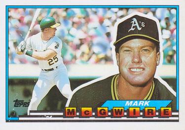 1989 Topps Big #34 Mark McGwire Front