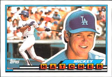 1989 Topps Big #63 Mickey Hatcher Front
