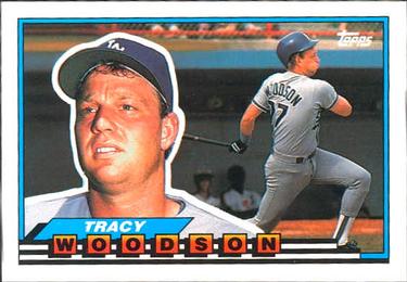 1989 Topps Big #92 Tracy Woodson Front