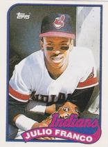 1989 Topps Doubleheader All-Stars #NNO Julio Franco Front