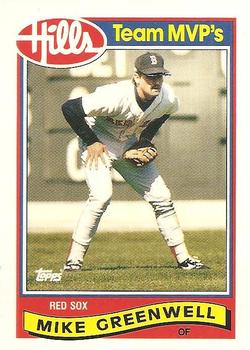 1989 Topps Hills Team MVP's #15 Mike Greenwell Front