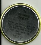 1989 Topps Coins #34 George Brett Back