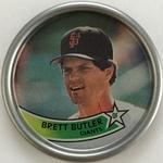 1989 Topps Coins #6 Brett Butler Front