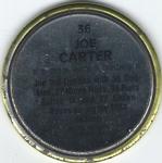 1989 Topps Coins #36 Joe Carter Back