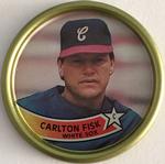 1989 Topps Coins #40 Carlton Fisk Front