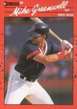 1990 Donruss Aqueous Test #66 Mike Greenwell Front