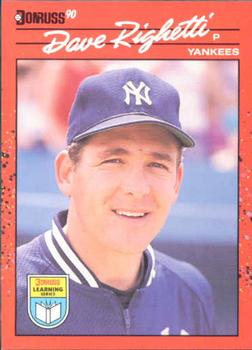 1990 Donruss Learning Series #14 Dave Righetti Front
